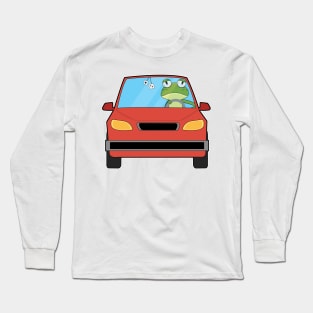 Frog in Car Long Sleeve T-Shirt